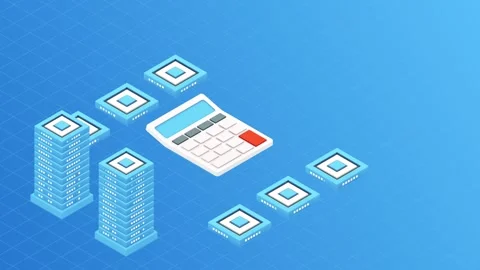 3d isometric explainer animation for business strategy, global business concepts Stockbeeldmateriaal 252986725