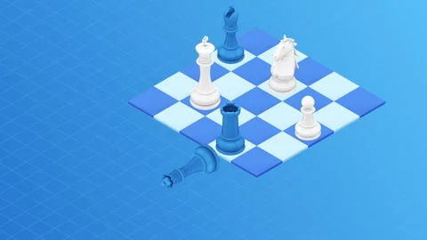 3d isometric explainer animation for business strategy, global business  Stock Footage 252987165