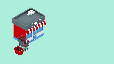 3d isometric explainer animation for business strategy, global business  Stock Footage 252987655