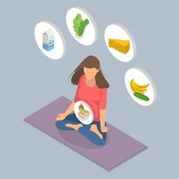 3D Isometric Flat Conceptual Illustration of Consuming Nützliche Mikroorga.. 스톡 사진