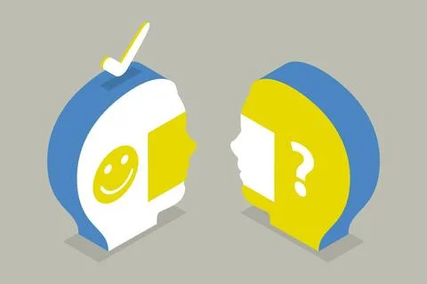 3D Isometric Flat Conceptual Illustration of Bias As Incorrect Comparison,... 스톡 사진