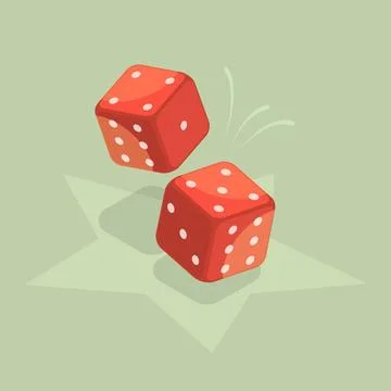 3D Isometric Flat Icon of Dice, Casino Game Cubes3D Isometric Flat Ico... Stock-Fotos