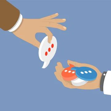 3D Isometric Flat Illustration of Customer Feedback, Client Relationship, ... Stock Photos