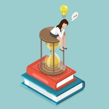 3D Isometric Flat Illustration of Decision Making, Thinking About Complica... Stock Photos