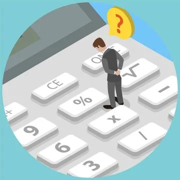 3D Isometric Flat Illustration of Value Added Tax , Finance Taxation Accou... Stock Photos