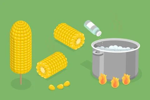 3D Isometric Flat Set von Mais Set, Designelemente3D Isometric Flat Se... 库存照片