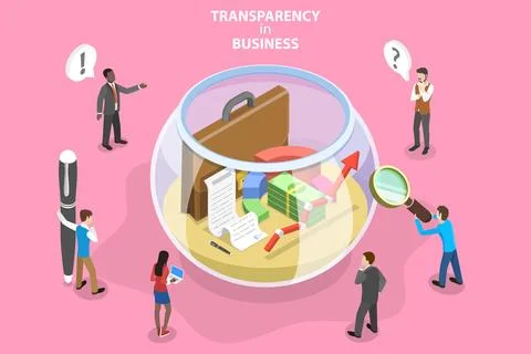 3D Isometric Flat Vector Conceptual Illustration of Corruption. Stock Illustration