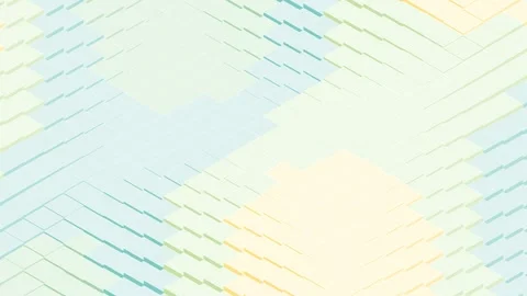 3D Isometric Pastel Mint Sage Dunes Seamless Loop Background Stock Footage 345042287