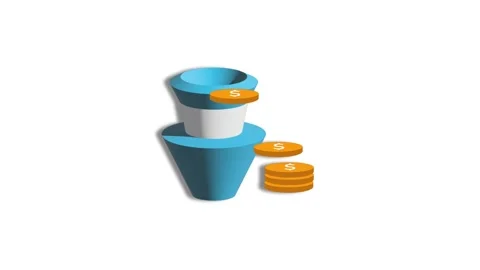 3D isometric stack of orange coins with dollar signs. Coins money currency... Stock Footage 337131122