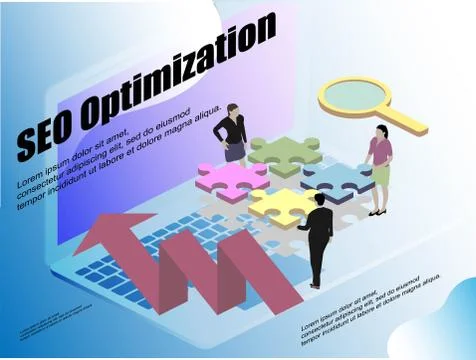 3d isometric for web design. Desktop computer monitor. Vector 3d isometric il Illustrazione stock