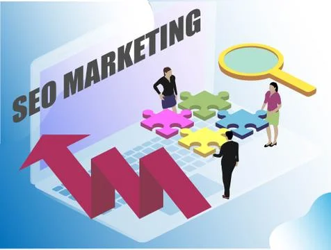 3d isometric for web design. Desktop computer monitor. Vector 3d isometric il Stock Illustration