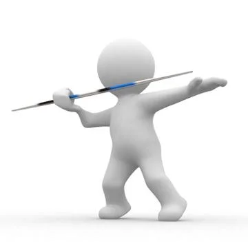3d javelin Stock Illustration