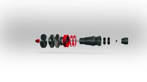 3D Jet engine Stock Footage 61067824