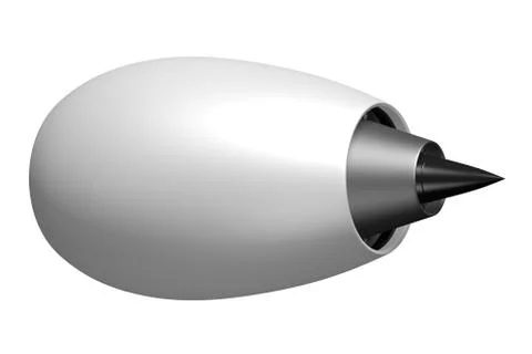 3D jet engine - side view Stock Illustration