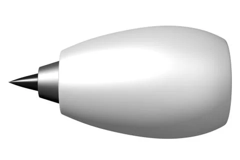 3D jet engine - side view Stock Illustration