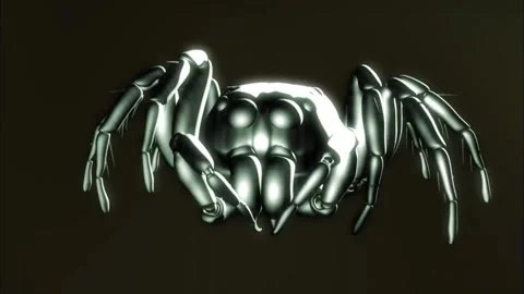 3D Jumping Spider Animation, Realistic CGI Macro Render on Isolated Background Stock Footage 336486038