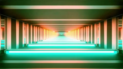 3D kaleidoscope mandala abstract background with futuristic VJ seamless loop Stock Footage 340179860
