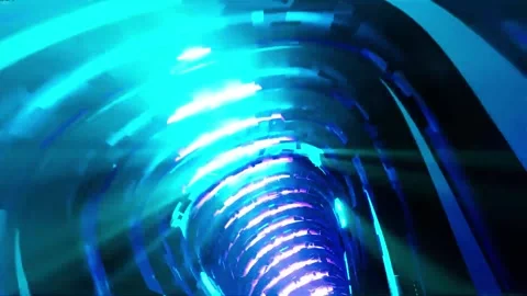 3D kaleidoscope mandala abstract background with futuristic VJ seamless loop Stock Footage 340180606