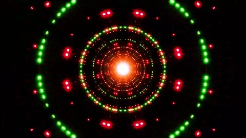 3D kaleidoscope mandala abstract background with futuristic VJ seamless loop Stock Footage 340180645