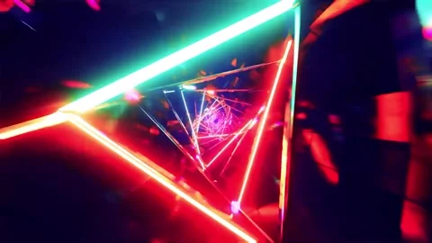 3D kaleidoscope mandala abstract background with futuristic VJ seamless loop Stock Footage 340180652