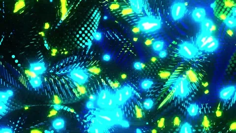 3D kaleidoscope mandala abstract background with futuristic VJ seamless loop Stock Footage 340180693