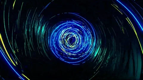 3D kaleidoscope mandala abstract background with futuristic VJ seamless loop Stock Footage 340180696