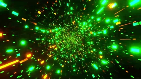 3D kaleidoscope mandala abstract background with futuristic VJ seamless loop Stock Footage 340180769