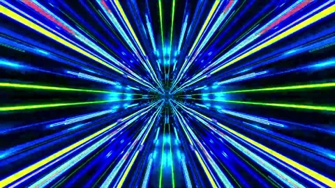 3D kaleidoscope mandala abstract background with futuristic VJ seamless loop Stock Footage 340180903
