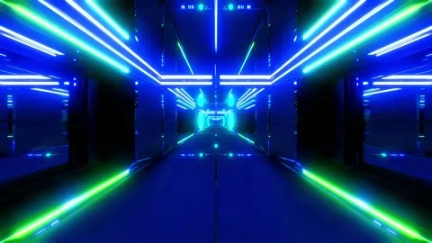 3D kaleidoscope mandala abstract background with futuristic VJ seamless loop Stock Footage 340180947