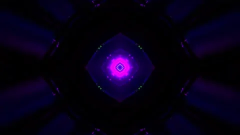 3D kaleidoscope mandala abstract background with futuristic VJ seamless loop Stock Footage 340181021
