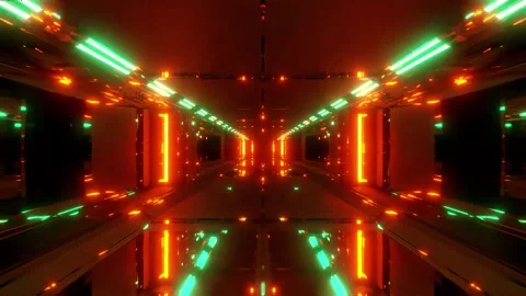 3D kaleidoscope mandala abstract background with futuristic VJ seamless loop Stock Footage 340181044