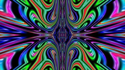 3D kaleidoscope mandala abstract background Illustrazione stock