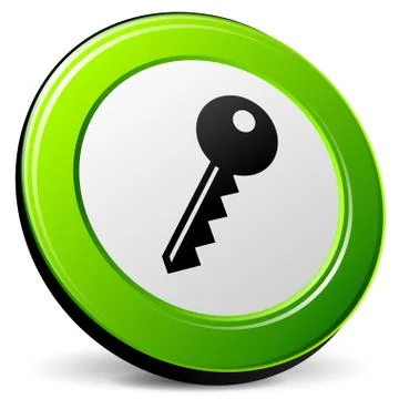 3d key icon Stock Illustration