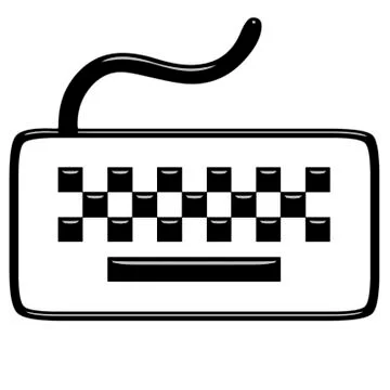 3D Keyboard Stock Illustration