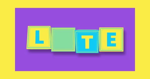 3D kinetic typography with words hate, love. Animation of rotating 3D cubes with Stock Footage 274914458