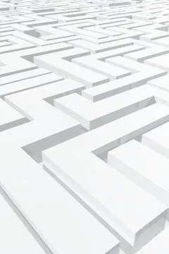 3d labyrinth Stock Illustration