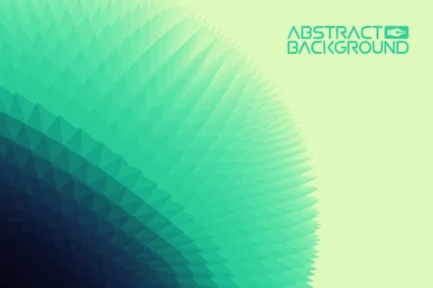 3D landscape Background. green to blue Gradient Abstract Vector Illustration Stock Illustration