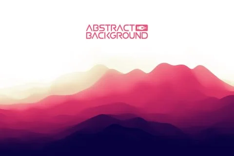 3D landscape Background. Purple Gradient Abstract Vector Illustration.Computer Illustrazione stock