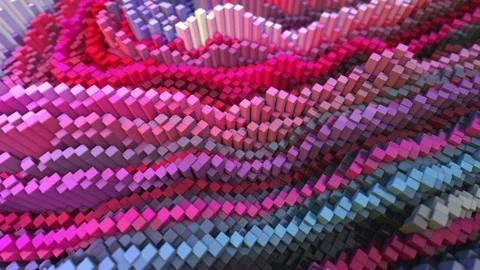 3D landscape. Colorful,  Video stock 280056730