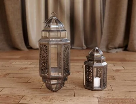 3D lantern Stock Illustration