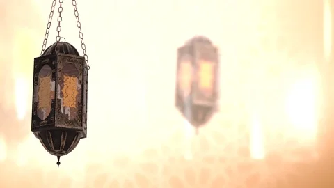 3D Lantern Ramadan With a moving background Vidéo 96016017