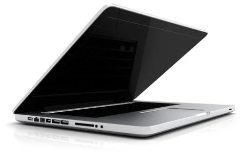3d laptop isolated on white background Stock Illustration