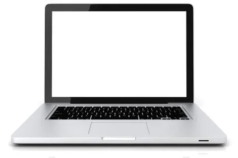 3d laptop isolated on white background Stock Illustration