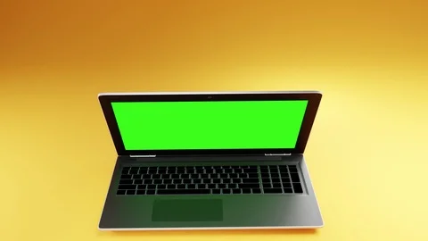 3D laptop model on the background Stock Footage 124977768
