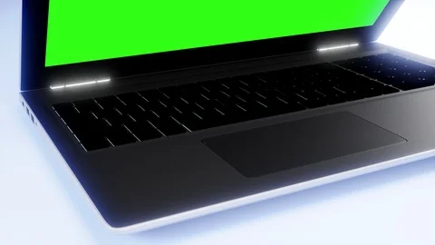 3D laptop model on the background Stock Footage 125120902