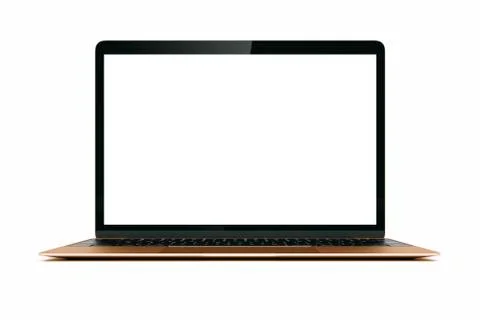 3d laptop on white background Stock Illustration