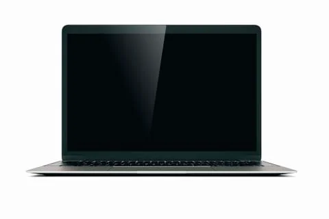 3d laptop on white background Stock Illustration