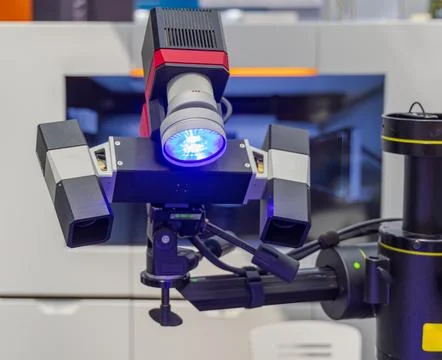3d Laser Scanner Holder 库存照片
