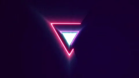 3d laser style wireframe triangle Stock Footage 161927030