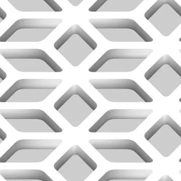 3D Lattice Vector Seamless Pattern Stock-Illustration